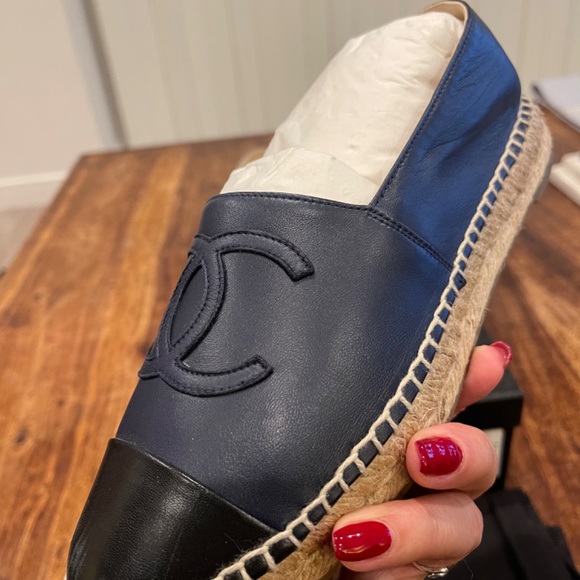 Chanel Navy Espadrilles - Picture 5 of 9